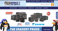 Desktop Screenshot of budgetairsupply.com