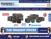 Tablet Screenshot of budgetairsupply.com